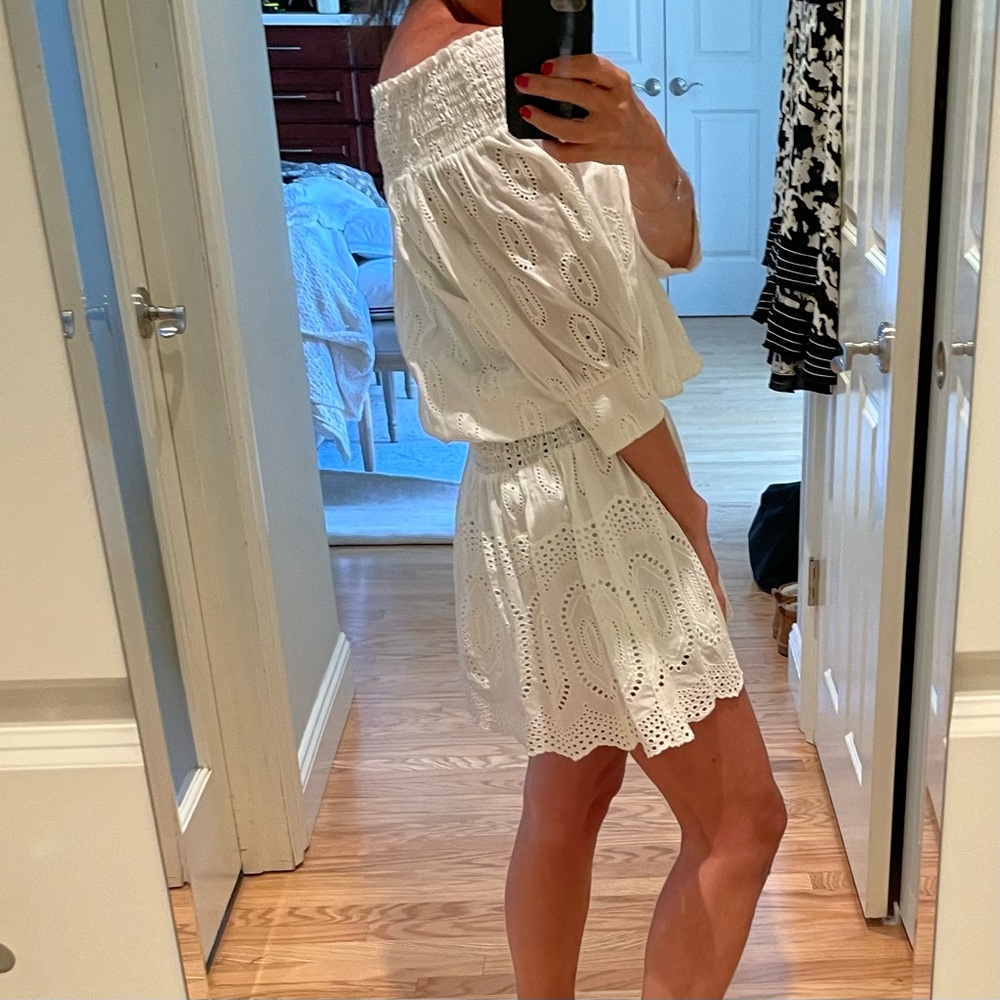 Off Shoulder Coverup / White Dress